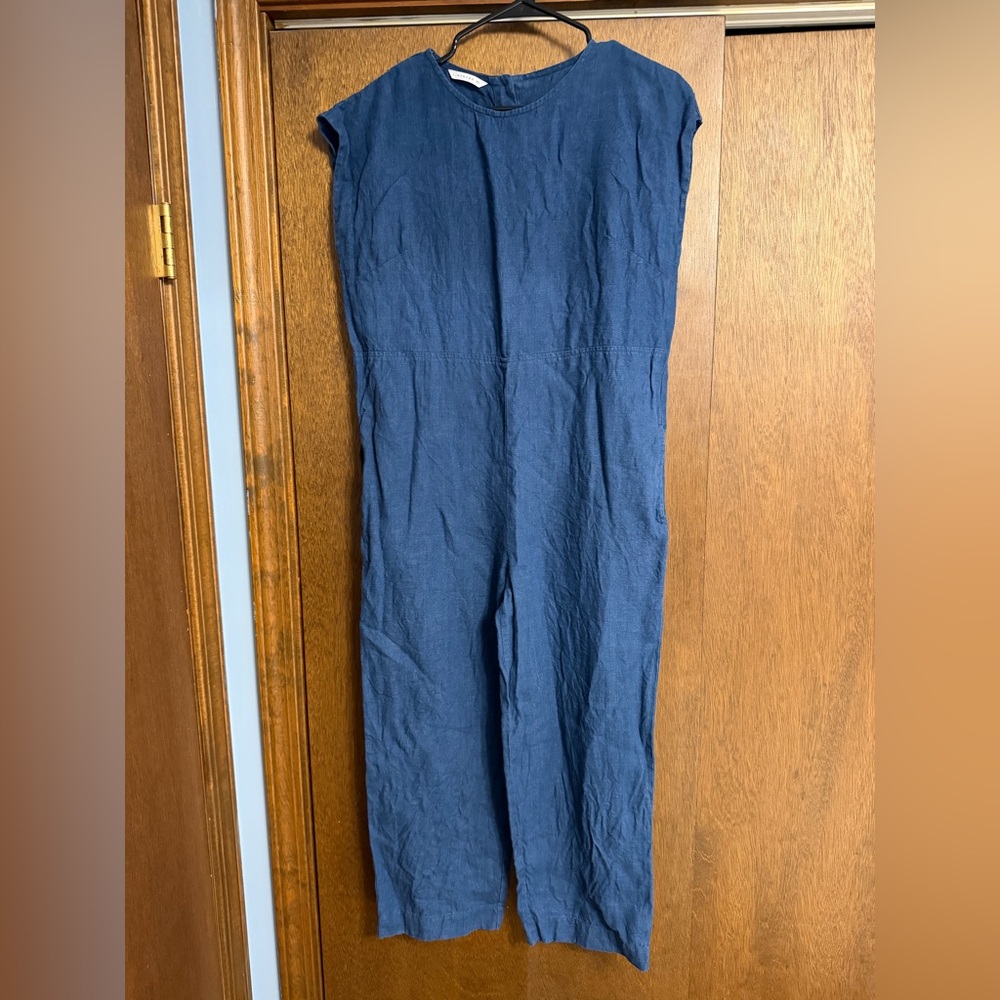 Linenfox Blue Jumpsuit